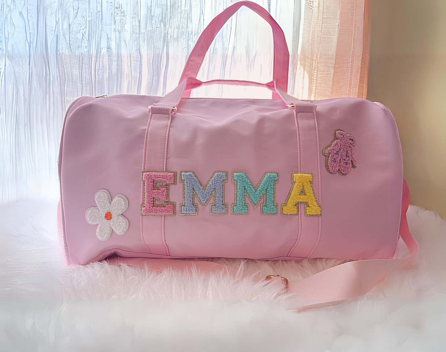 Personalized duffle bag