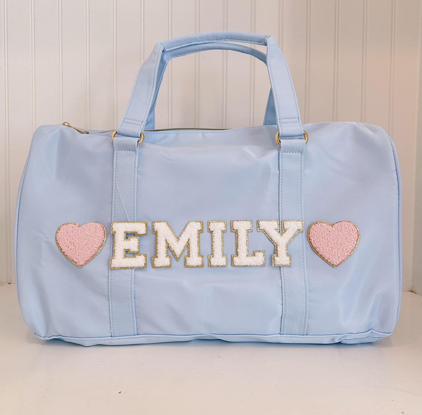 Personalized Kids Duffle Bag: Custom Name Patches, Dance Overnight Bag