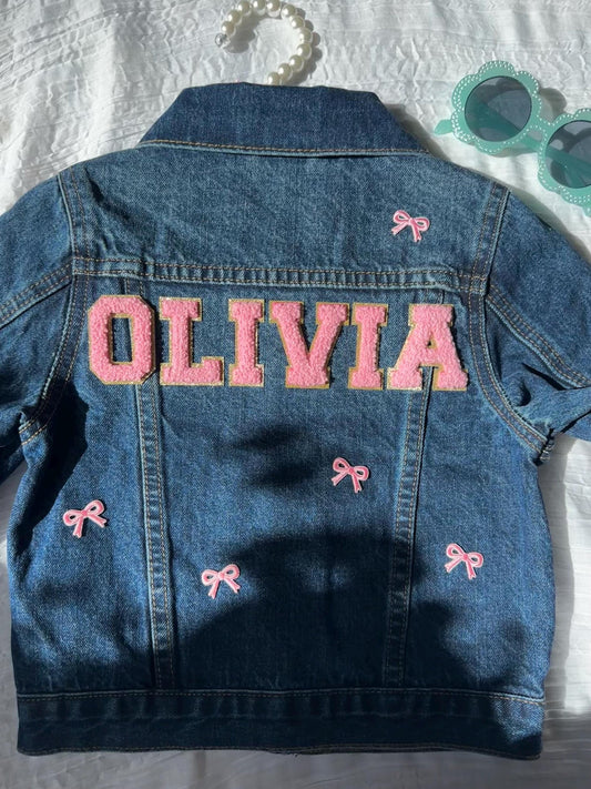 Magic jean Jacket, Kids jean jacket, toddler jean jacket, Disney trip gift, gift for girls, custom jean jacket, spring outfit