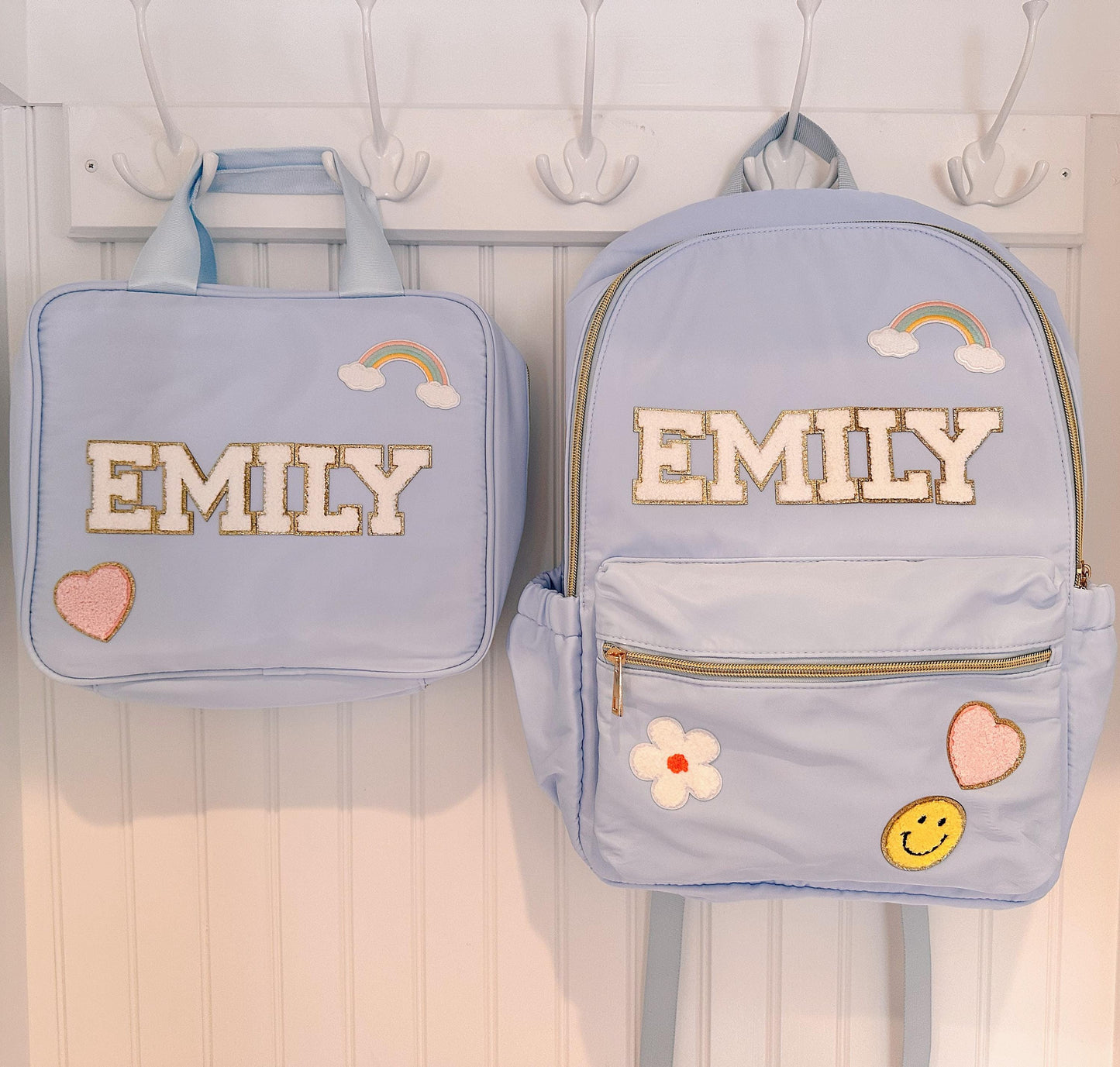 Personalized Kids Backpack Set: Custom Bookbag, Lunch Tote & Pencil Pouch
