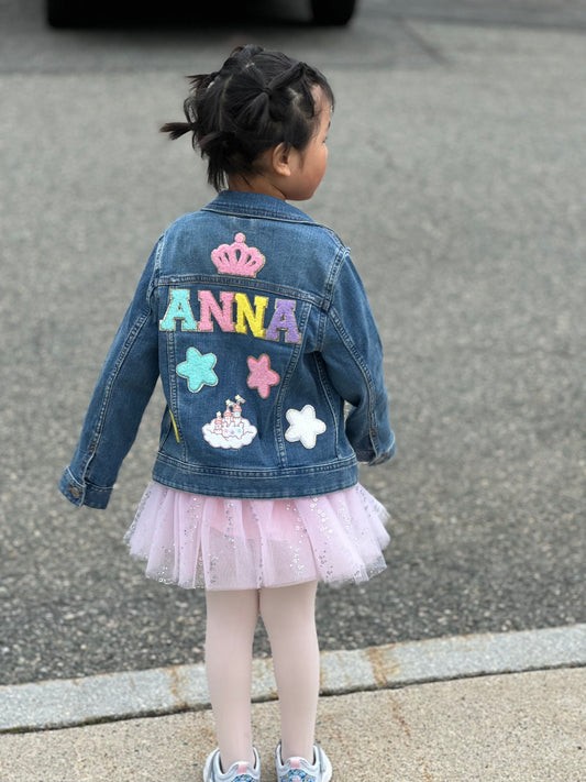 Personalizable Kids Jean Jacket - Chicbaby Studio