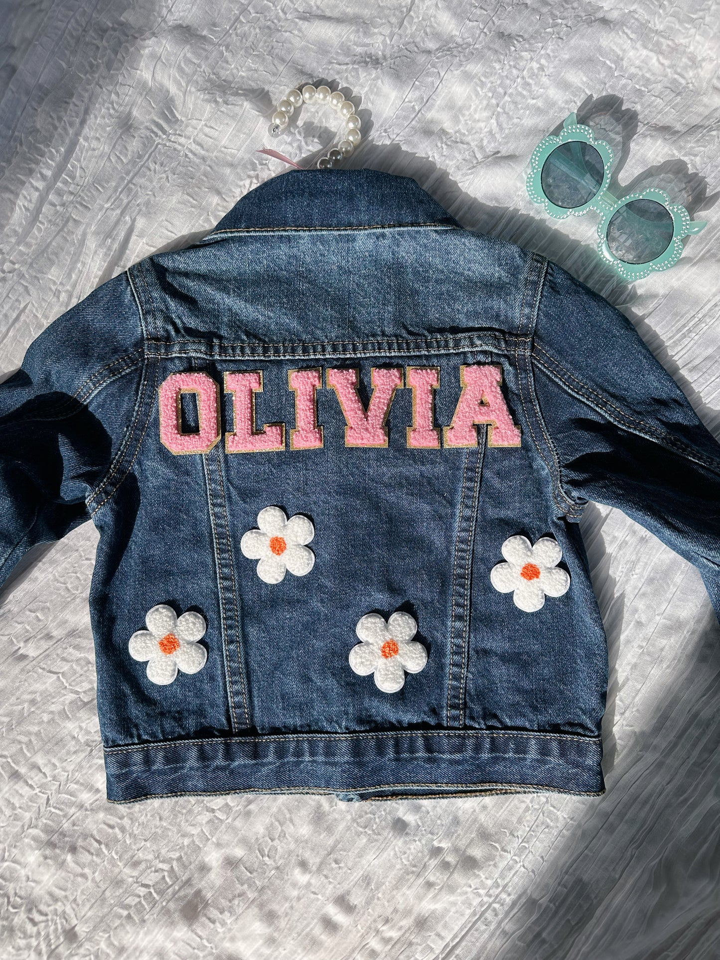 Personalizable Kids Jean Jacket - Medium Wash