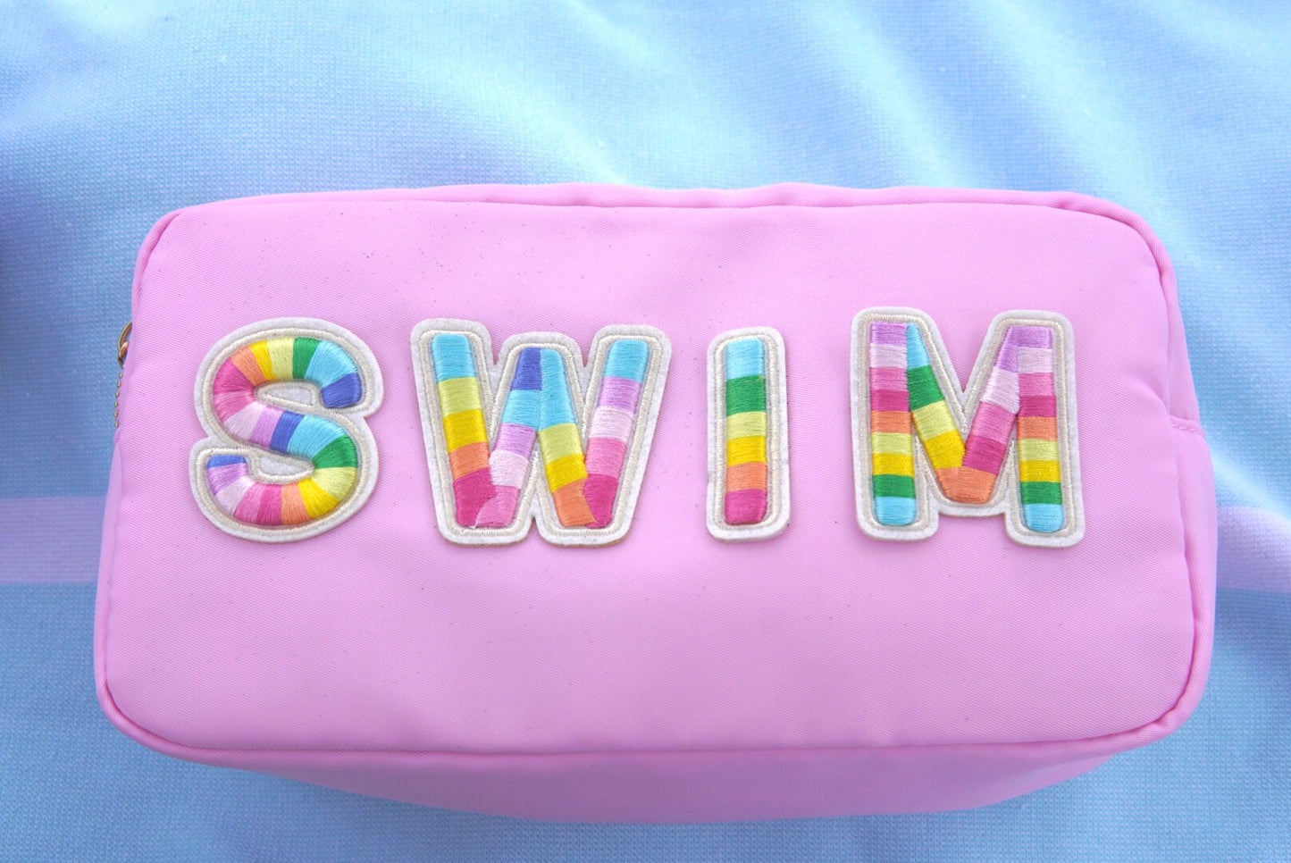 2.15 Inch rainbow letters | letters patch | self-adhesive letter | stick on letters | letters for pouches| sticker letters| personalize gift