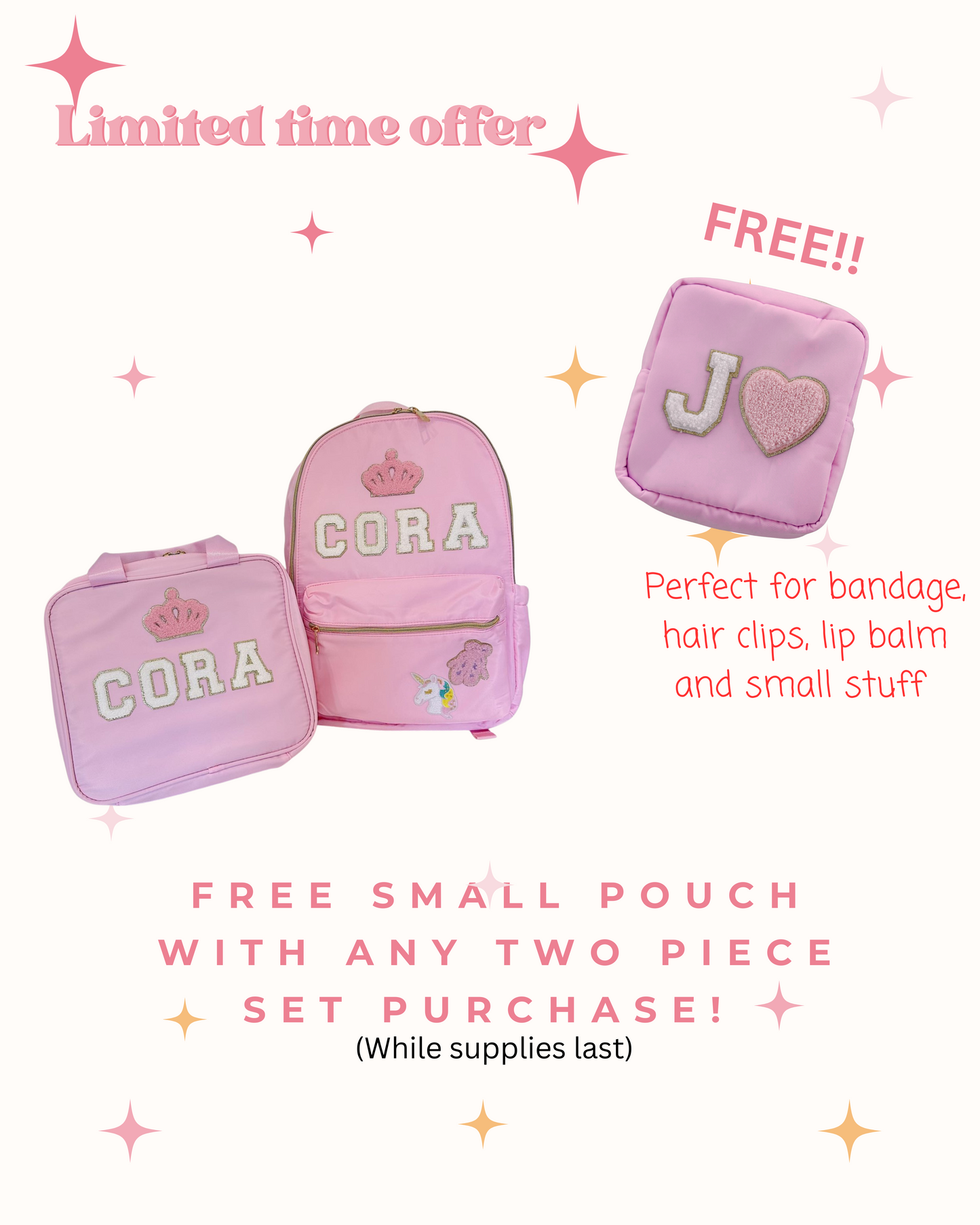 Personalized Kids Backpack - Custom School bag - ChicBaby Studio