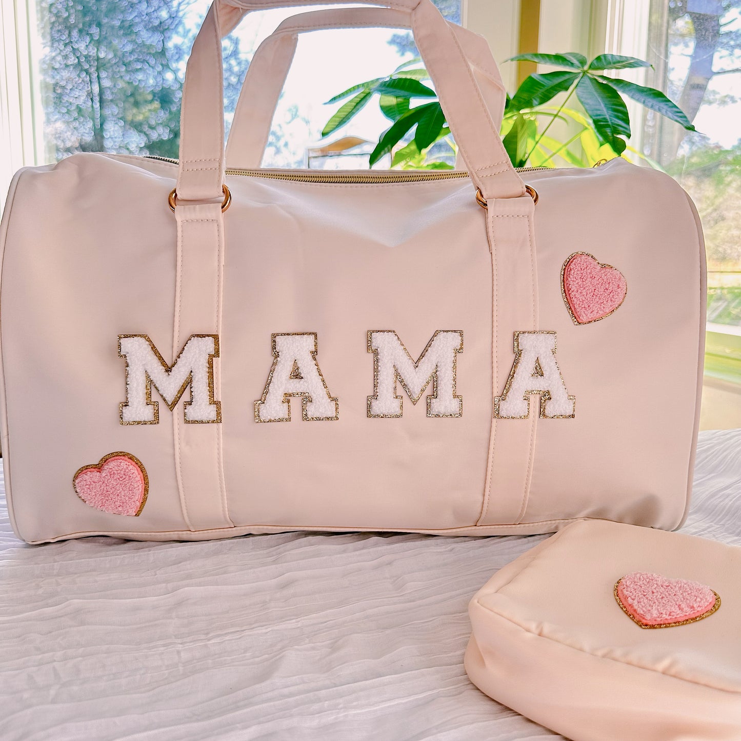 Personalized Baby Gifts - Duffle Bag with Name and Patches