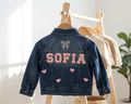 Personalized Kids Jean Jacket: Custom Name and Patches, Christmas gift for kids