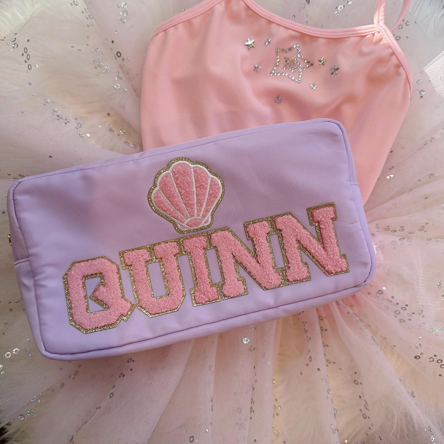 Personalized Nylon Travel Pouch: Custom Makeup Bag, Toiletry Bag