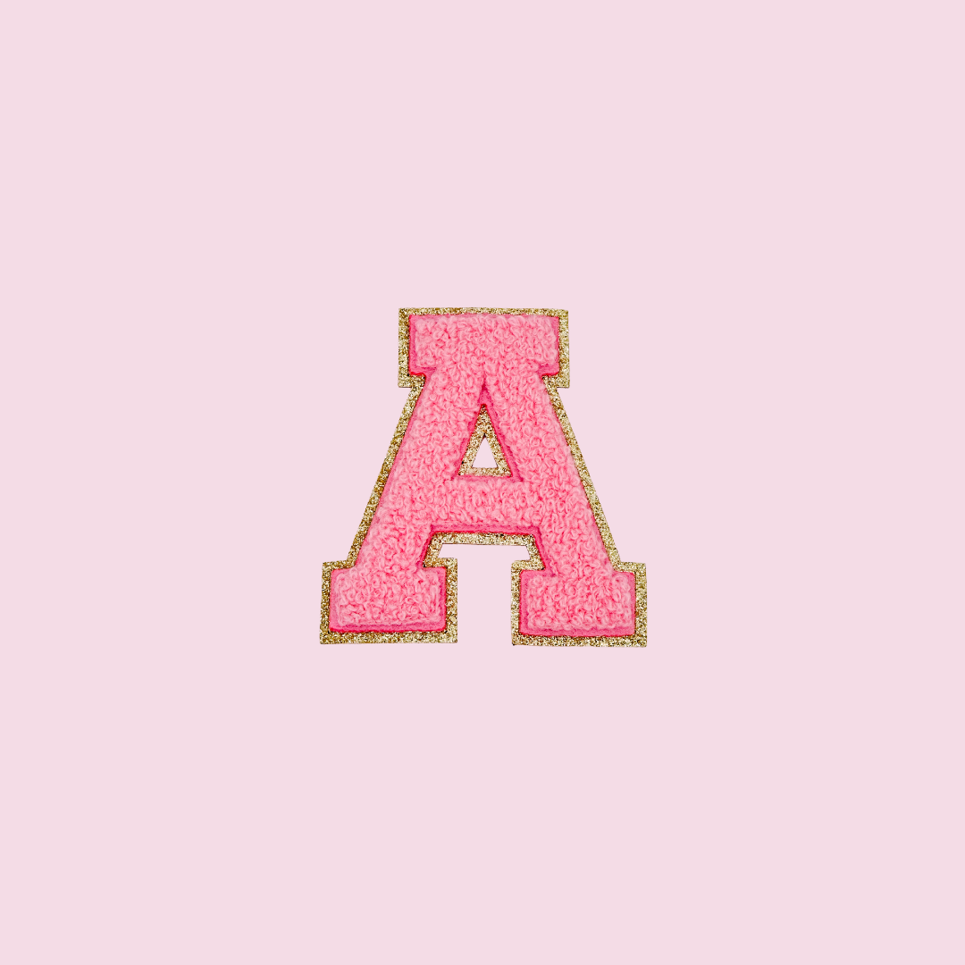 2.35 Inch chenille letter- Iron on letter