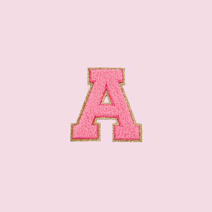 2.35 Inch chenille letter- Iron on letter