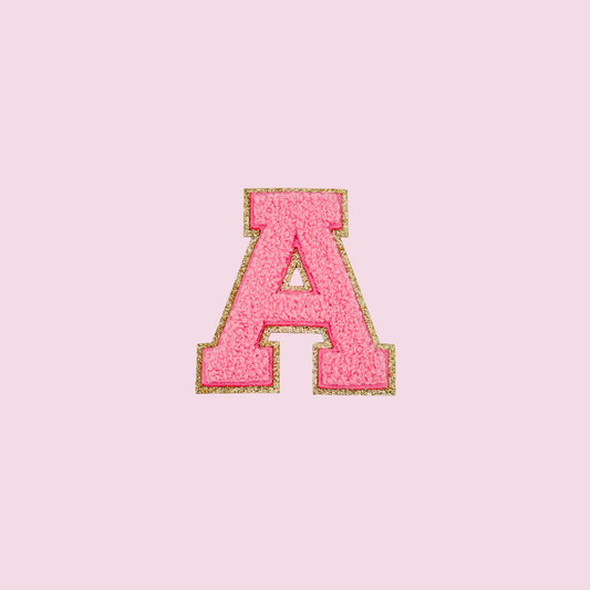 2.35 Inch chenille letter- Iron on letter