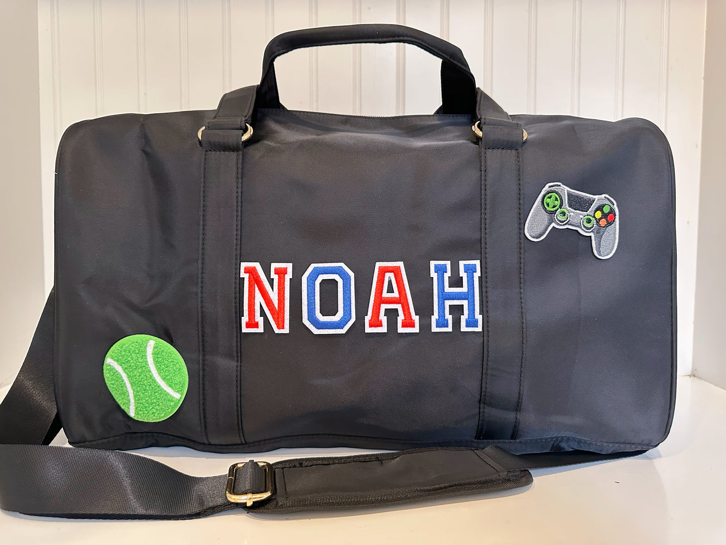 Personalized Nylon Duffel Bag: Sports, Gym, Travel Set