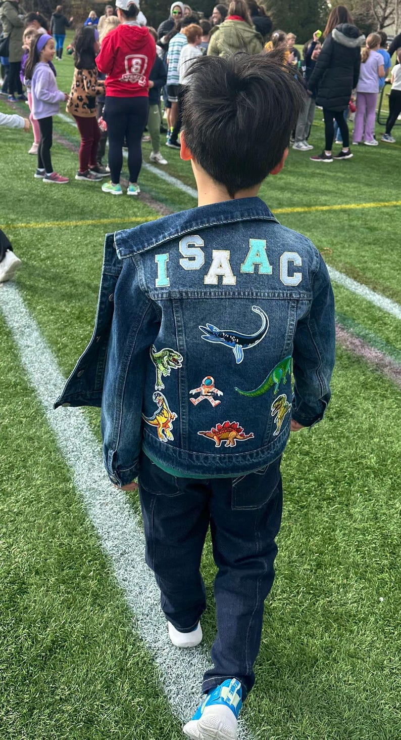 Personalized toddler jean jacket