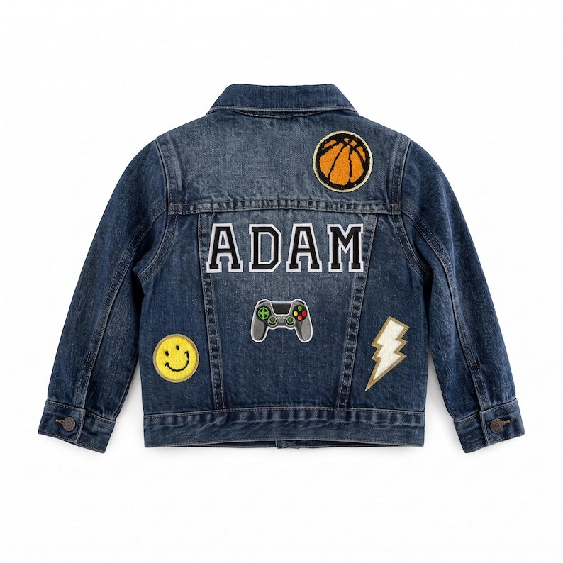 Personalized jean jacket size chart