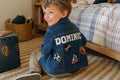Personalized Denim Jacket For Boys: Custom Name Patches, Christmas Gift for Boy