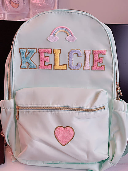 Personalized Kids Backpack: Custom Name Patches, School Travel