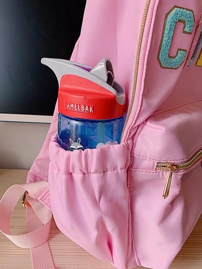 Personalized Kids Backpack: Nylon School Bookbag with Patches