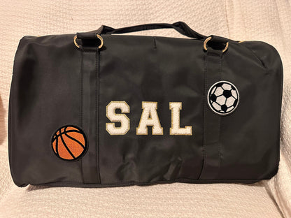 Personalized Nylon Duffel Bag: Sports, Gym, Travel Set