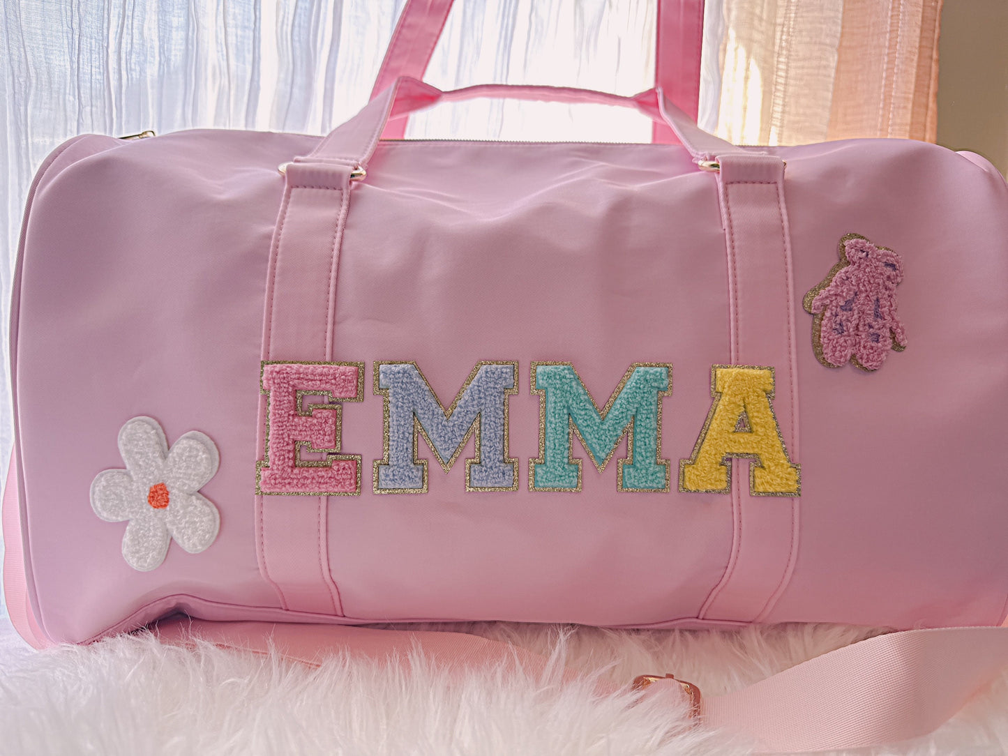 Personalized duffel bag, ballet bag,  dance bag, birthday gift for girl,  Granddaughter gift, Gift for daughter , recital gift, travel bag