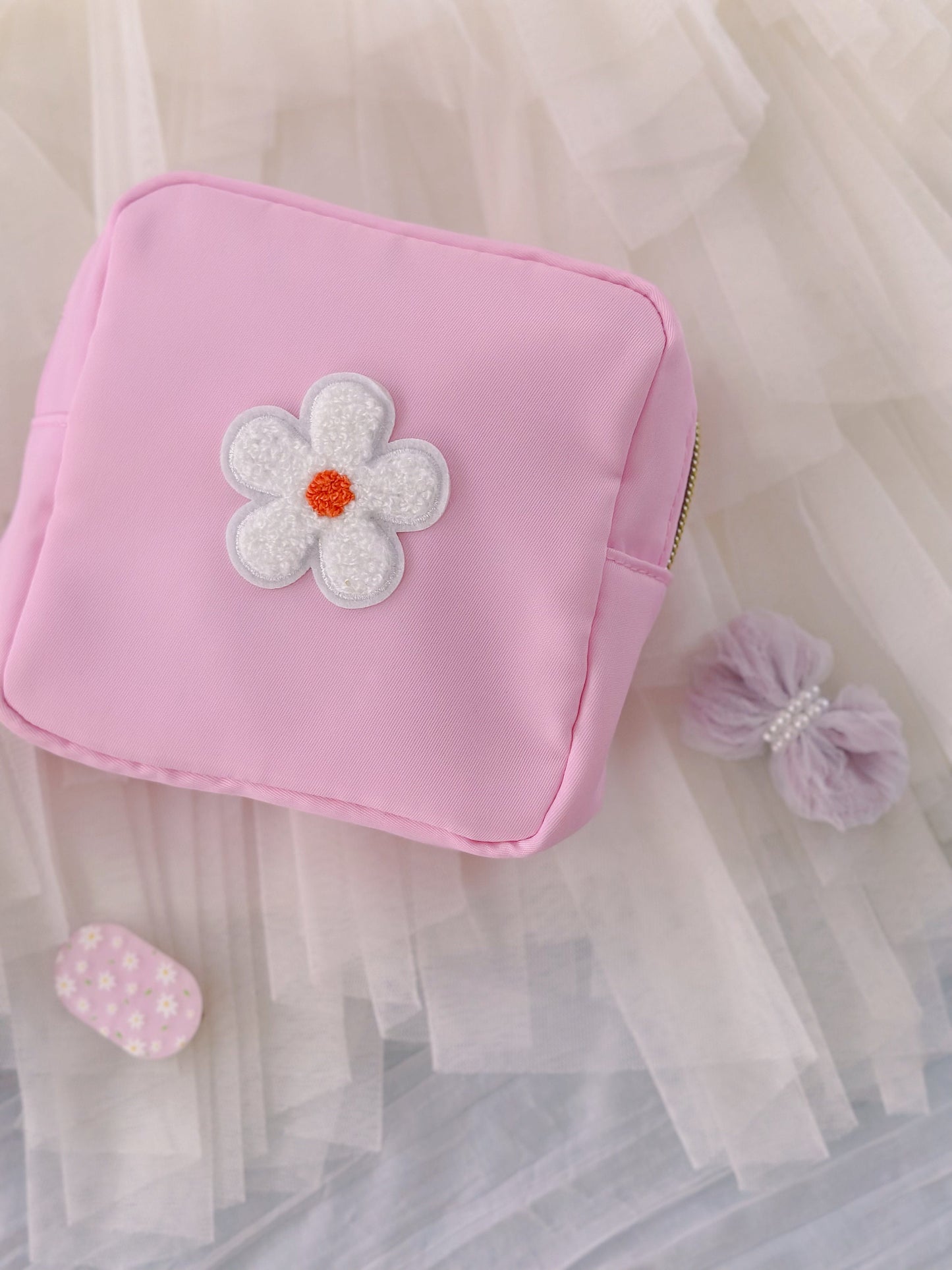 Custom Nylon Makeup Pouch: Personalized Patch Cosmetic Bag