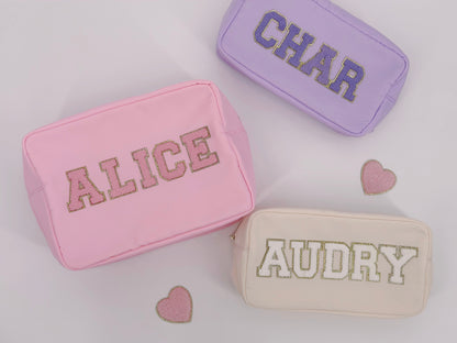 Personalized Baseball Nylon Pouch: Custom Snack Bag, Gift for Boys