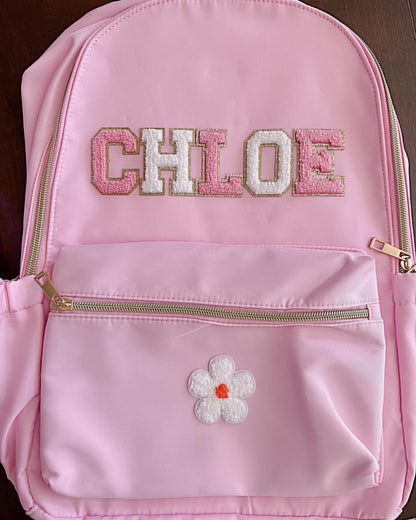 Personalized Kids Backpack: Custom Name Patches, School Travel