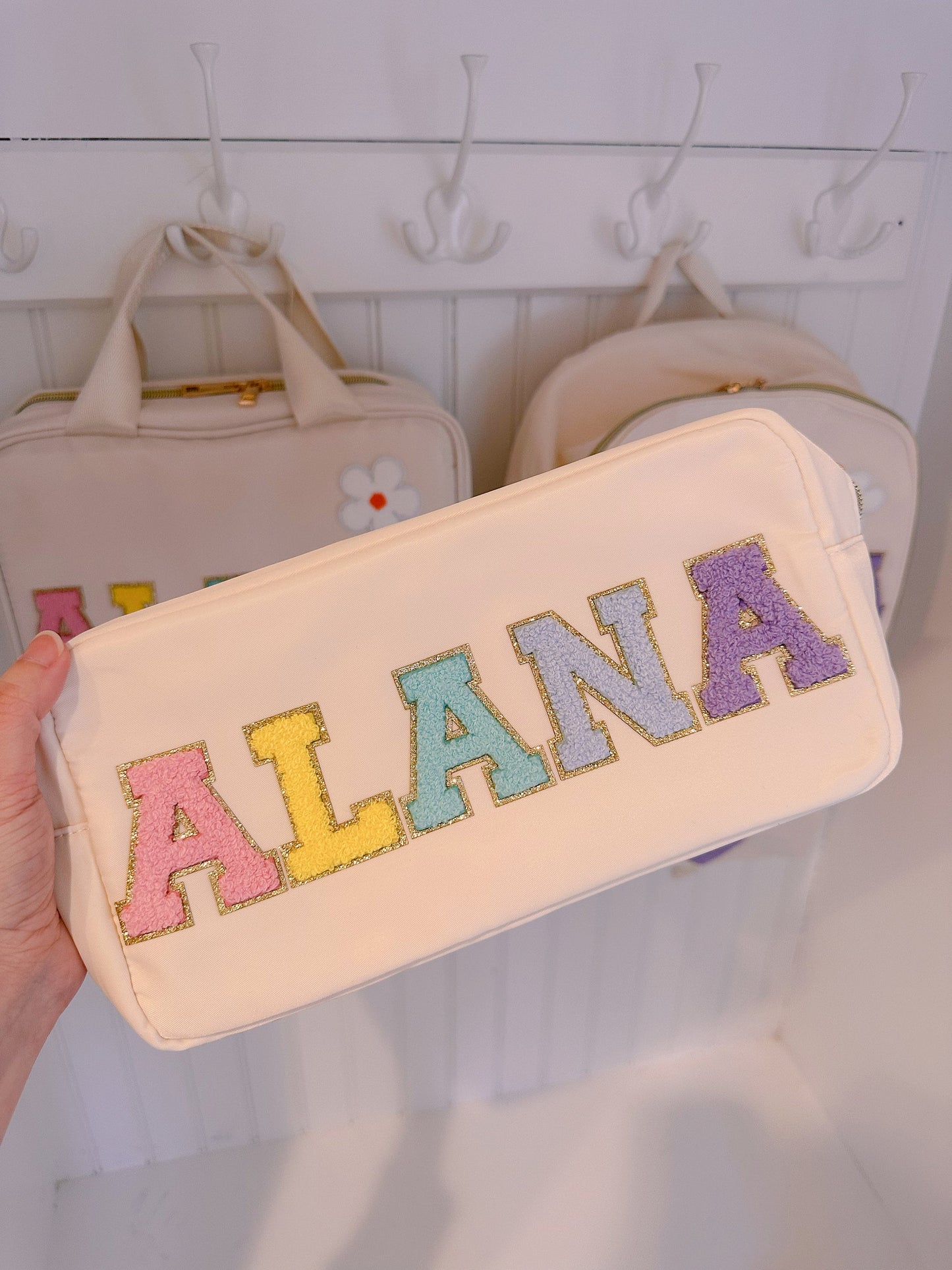 Makeup bag customize Personalized makeup pouch makeup organizer personalized gift Teacher gift Gift for her Customized gifts