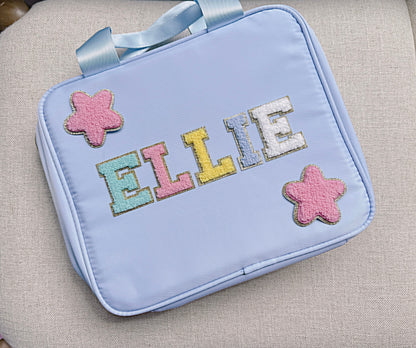 Personalized Nylon Lunch Bag: Custom Name Patches, Back to School