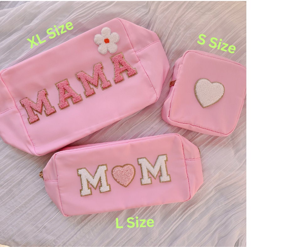 Personalized Nylon Travel Pouch: Custom Makeup Bag, Toiletry Bag