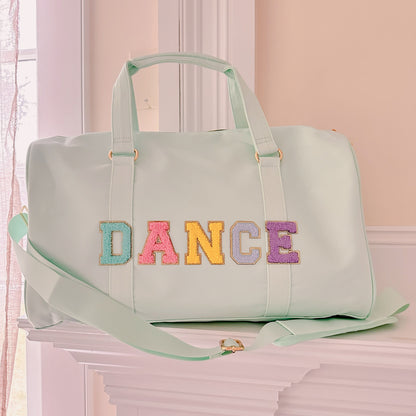 Personalized Kids Duffle Bag with Patches: Dance, Travel, Overnight Bag