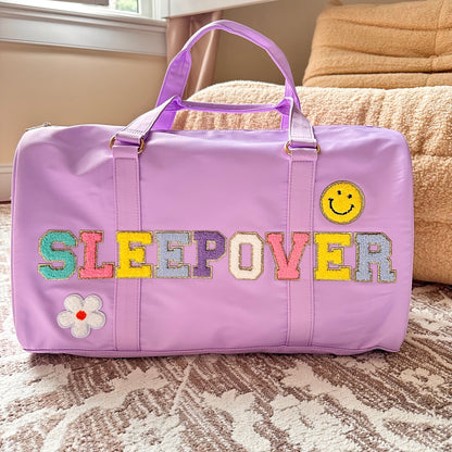 Personalized Kids Duffle Bag: Custom Name Patches, Dance Overnight Bag