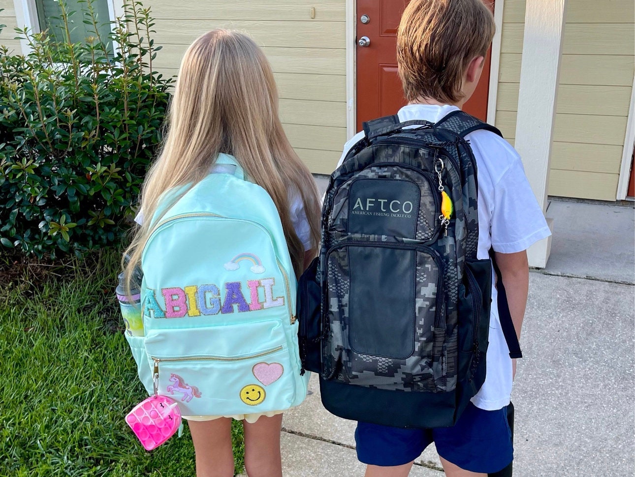 Personalized Kids Backpack Set: Custom Bookbag, Lunch Tote & Pencil Pouch