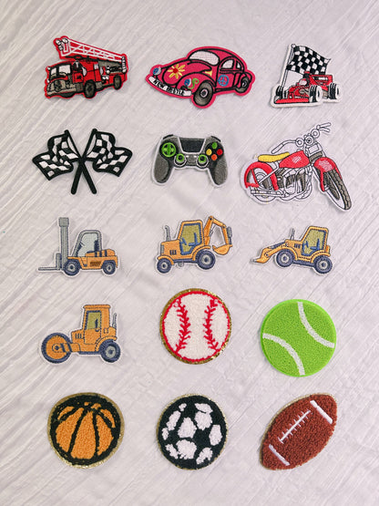 Personalized Nylon Backpack for Boys: Custom Name Patches, School Bookbag