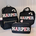 Personalized Kids Backpack Set: Custom Bookbag, Lunch Tote & Pencil Pouch