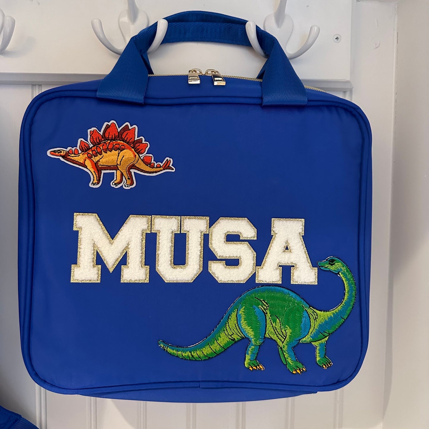 Personalized Nylon Backpack for Boys: Custom Name Patches, School Bookbag