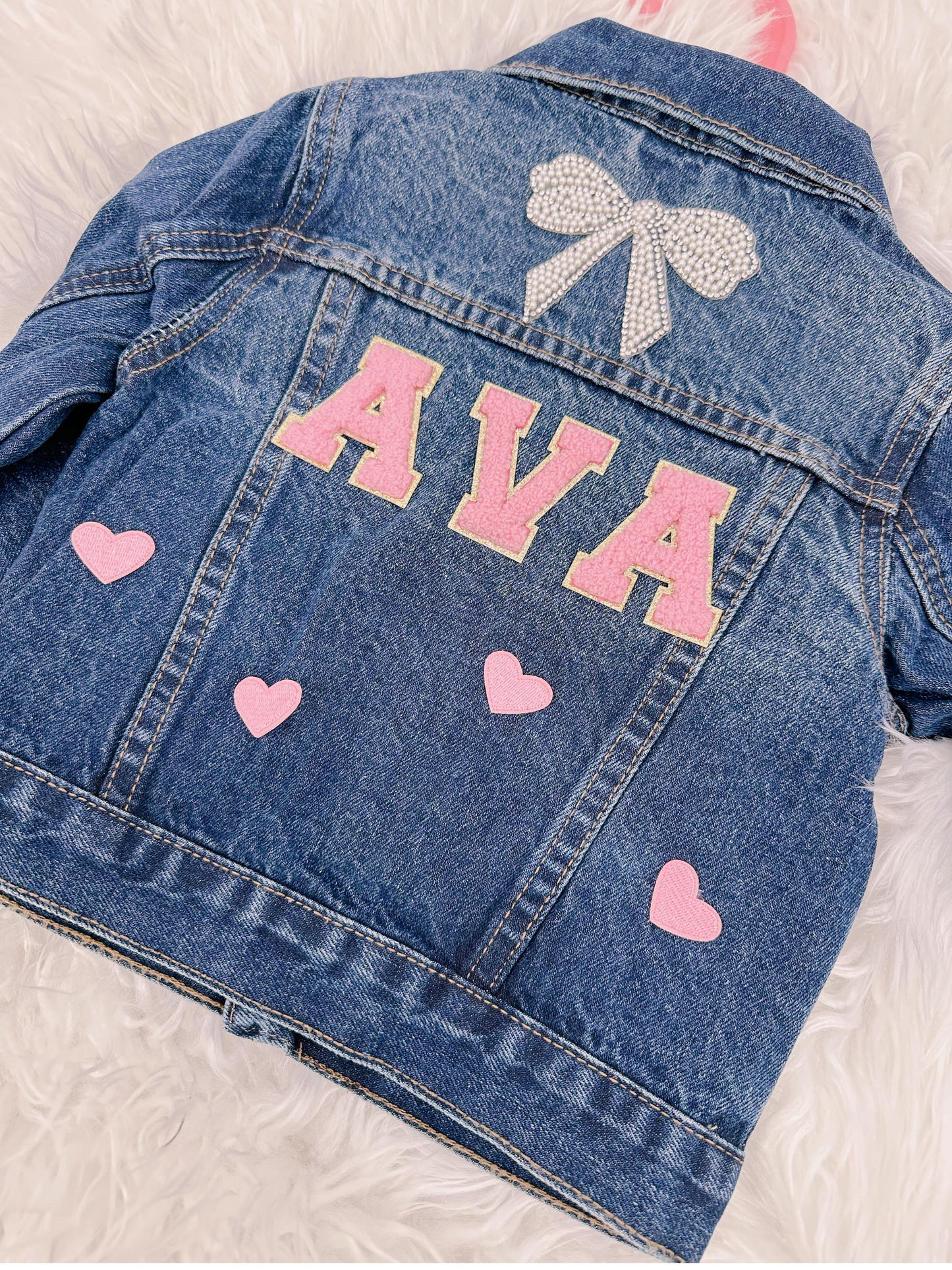 Personalized Kids Jean Jacket: Custom Name & Patches
