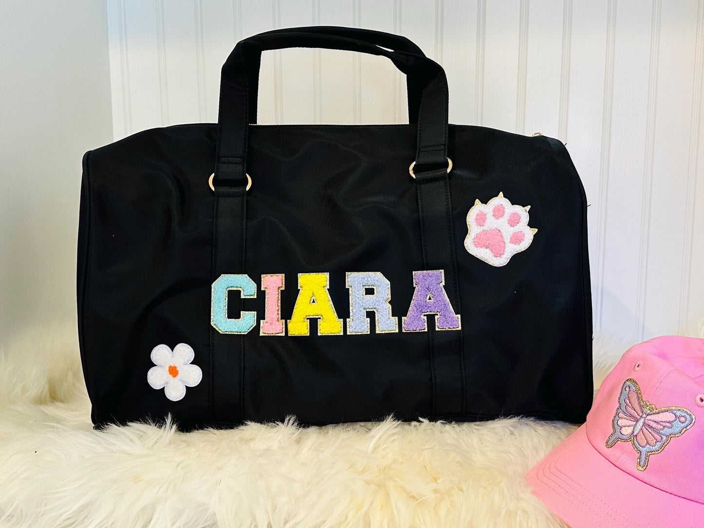 Personalized duffel bag, ballet bag,  dance bag, birthday gift for girl,  Granddaughter gift, Gift for daughter , recital gift, travel bag