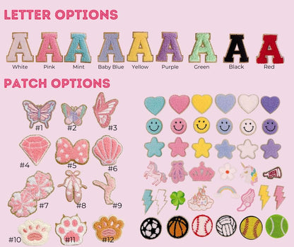 Personalized Kids Backpack: Custom Name Patches, School Bag Set