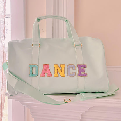 Personalized Dance Duffel Bag: Custom Patches, Ballet Recital Gift