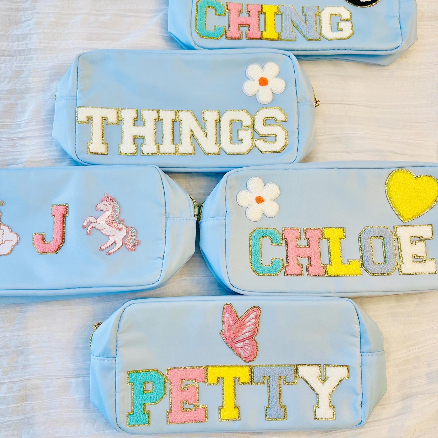 Personalized Nylon Travel Pouch: Custom Makeup Bag, Toiletry Bag