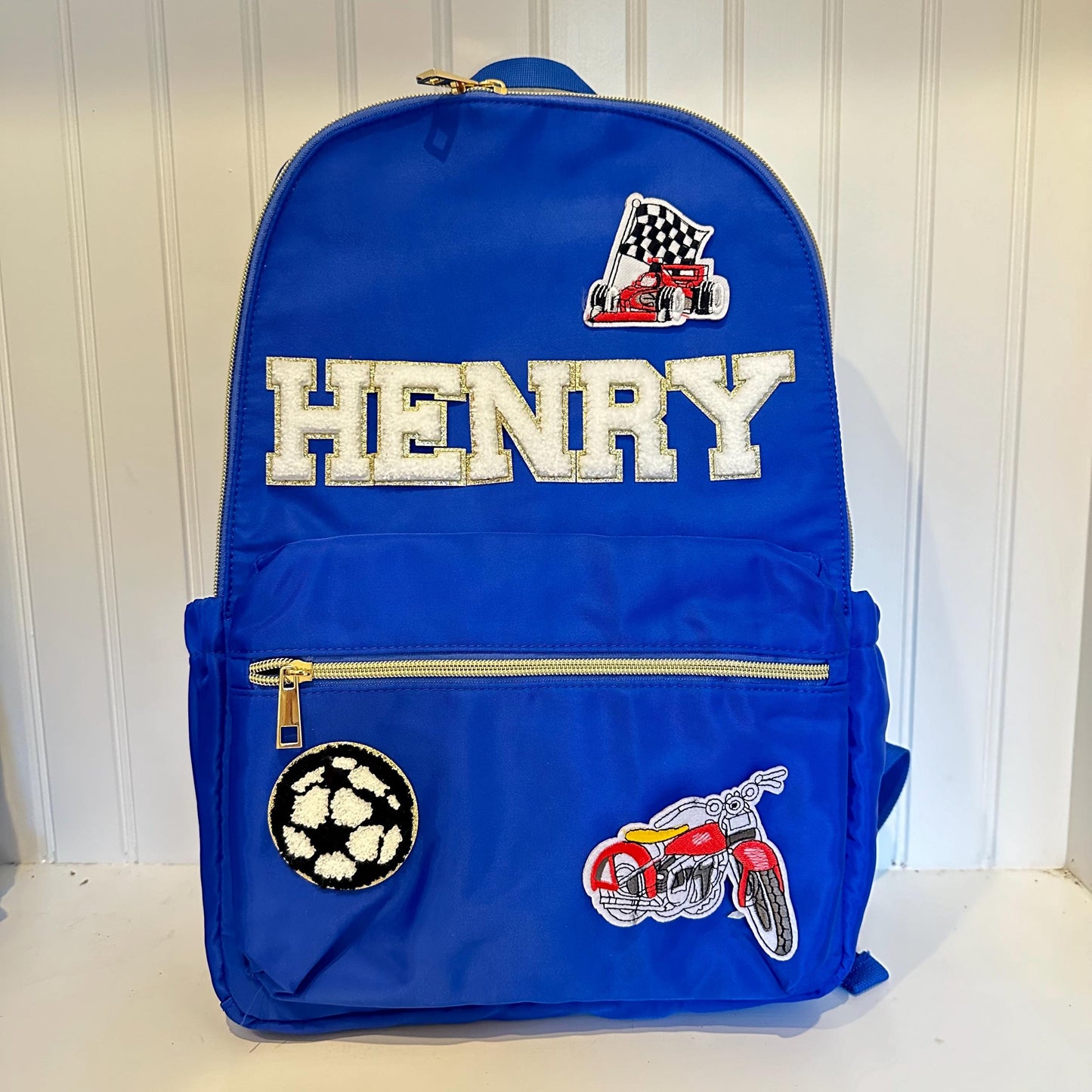 Personalized Kids Backpack: Custom Name Patches, School Bag Set