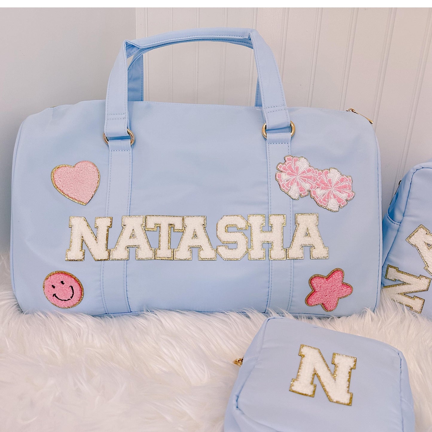 Personalized Kids Duffle Bag: Dance, Travel, Overnight - Includes 6 Free Patches