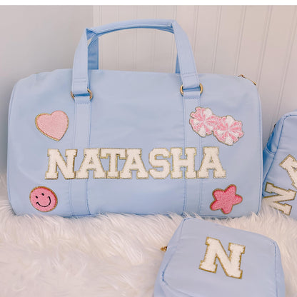 Personalized Kids Duffle Bag: Dance, Travel, Overnight - Includes 6 Free Patches