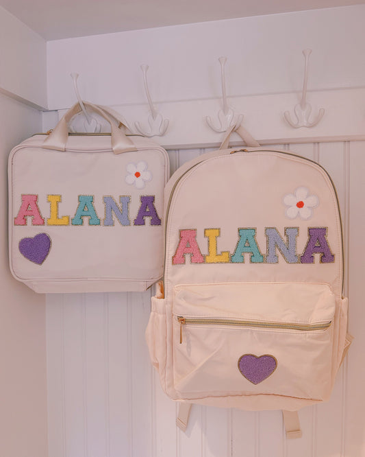 Personalized Kids Backpack: Custom Name Patches, School Travel