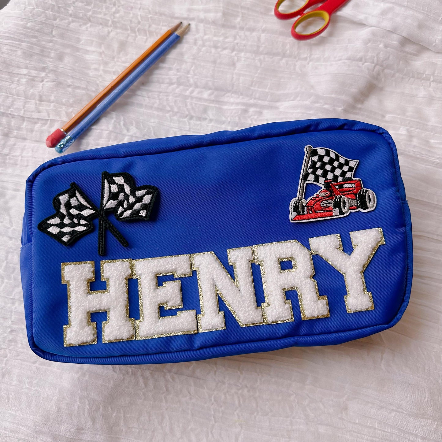 Personalized Nylon Pencil Pouch: Custom Back to School Gift