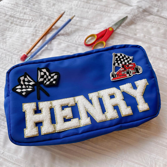 Personalized Nylon Pencil Pouch: Custom Back to School Gift