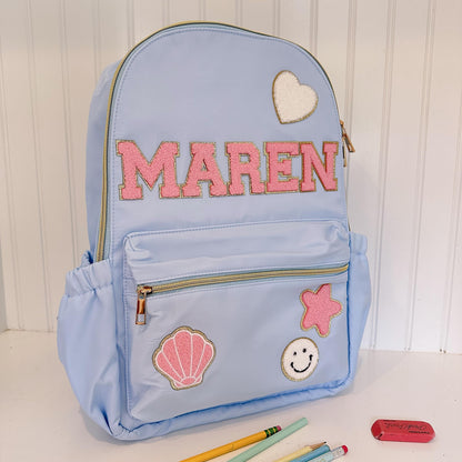 Personalized Girl Backpack: Custom Embroidered School Bag, Back to School Gift