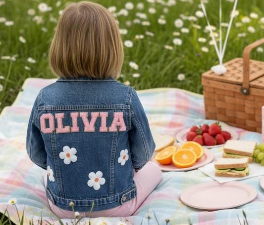 Personalized Kids Jean Jacket: Custom Patches, Birthday Gift