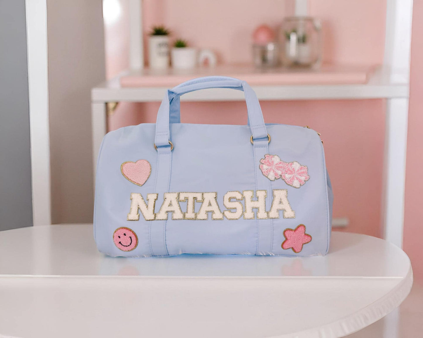 Personalized Kids Duffle Bag: Dance, Travel, Overnight - Includes 6 Free Patches