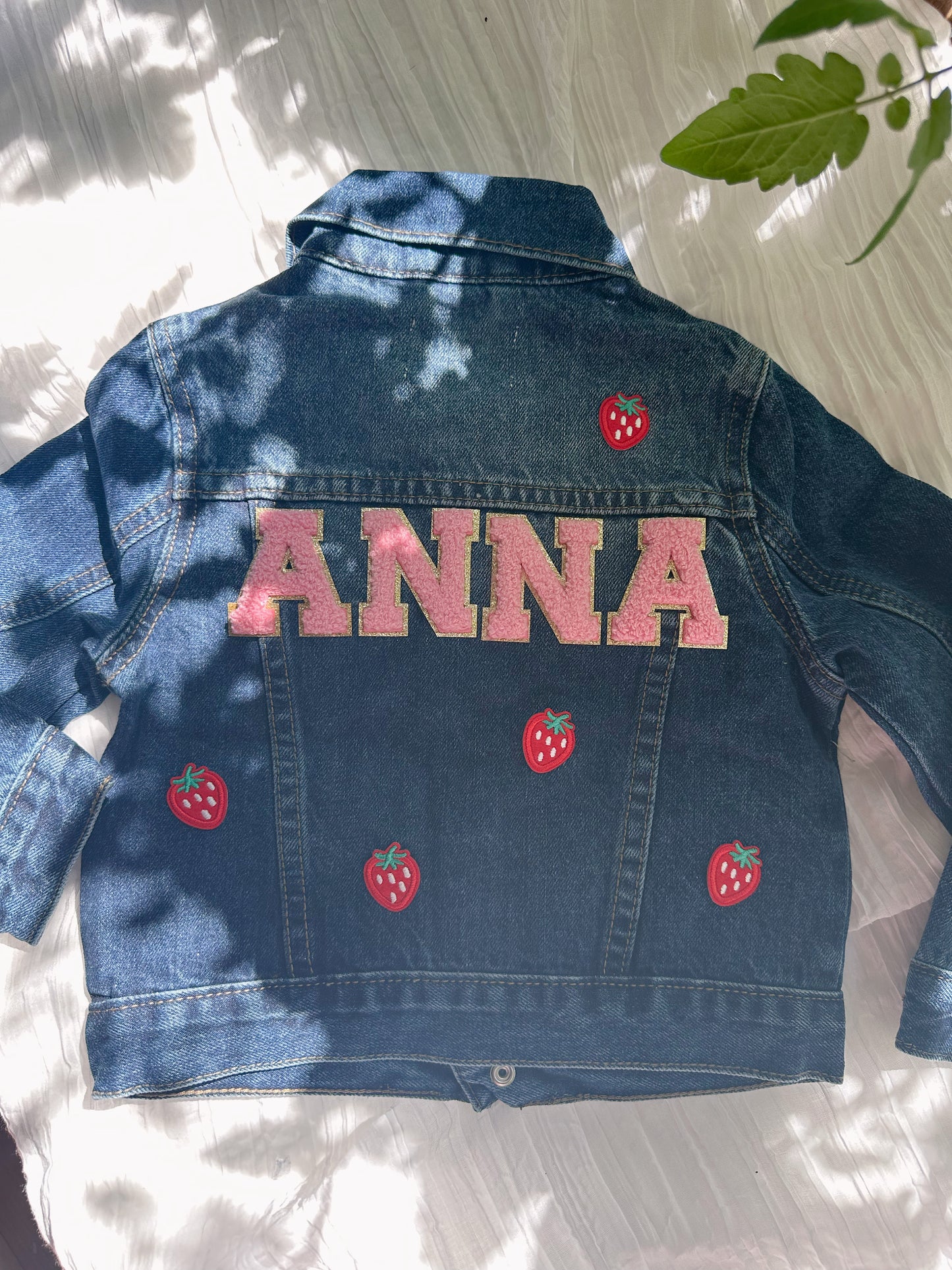 Personalizable Kids Jean Jacket - Chicbaby Studio