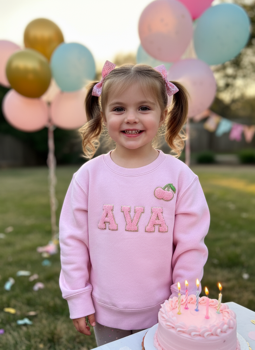 Personalized Sweatshirt for Girl - Family Matching Outfit